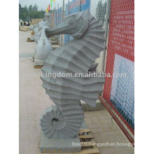 Lovely Sea Horse Stone Carving